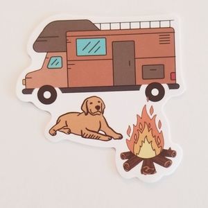 10/$10 Dog & RV Camping Sticker
